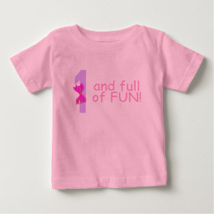 Camiseta De Bebé Uno y lleno de diversión (arco)