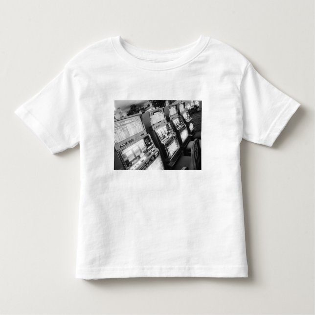 Camiseta De Bebé USA, Nevada, Las Vegas: Máquinas tragaperras de Ca (Anverso)
