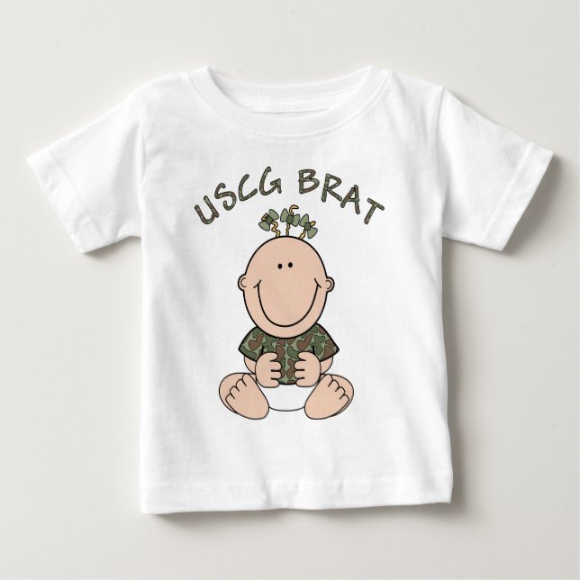 Camiseta De Bebé USCG Brat (Chica) (Anverso)