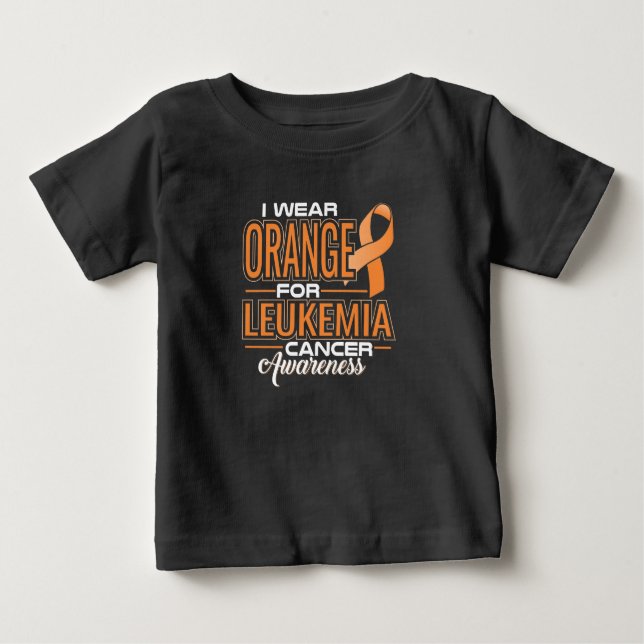 Camiseta De Bebé Uso Naranja Para Concienciación Sobre El Cáncer De (Anverso)