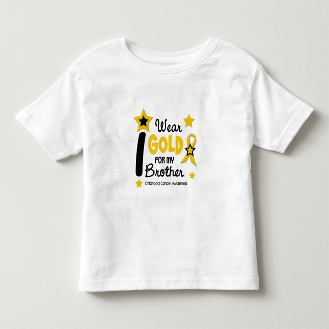 Camiseta De Bebé Uso Oro Para Mi Hermano 12 ESTRELLAS VERSIÓN (Anverso)