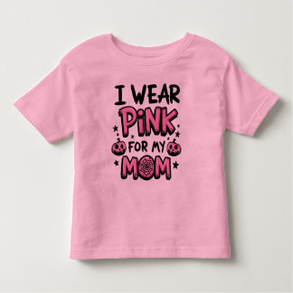 Camiseta De Bebé Uso Rosa Para Mi Mamá Concienciación Sobre El Cánc