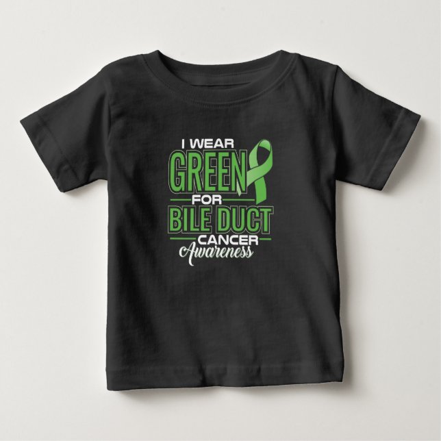 CAMISETA DE BEBÉ USO VERDE PARA CONCIENCIACIÓN SOBRE EL CÁNCER DE P (Anverso)