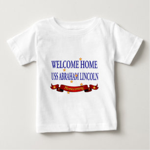 Camiseta De Bebé USS Abraham Lincoln casero agradable