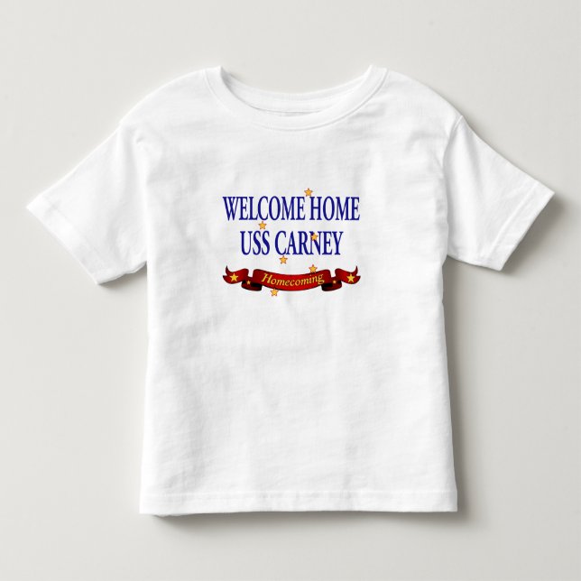 Camiseta De Bebé USS casero agradable Carney (Anverso)