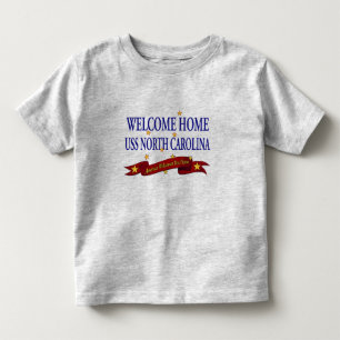 Camiseta De Bebé USS casero agradable Carolina del Norte