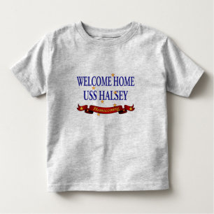 Camiseta De Bebé USS casero agradable Halsey