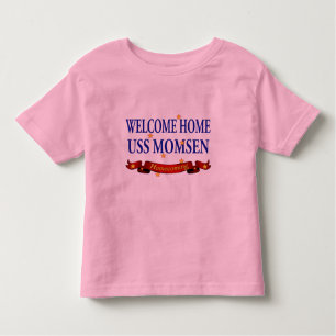 Camiseta De Bebé USS casero agradable Momsen