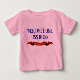 Camiseta De Bebé USS casero agradable Ross