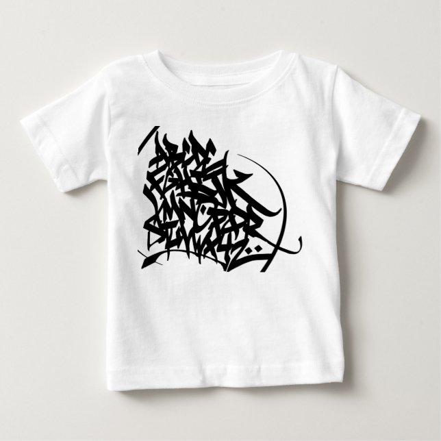 Camiseta De Bebé Usted conoce su ABC junta con te (Anverso)