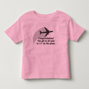 Camiseta De Bebé Usted consigue sentarse al lado de mí en el avió