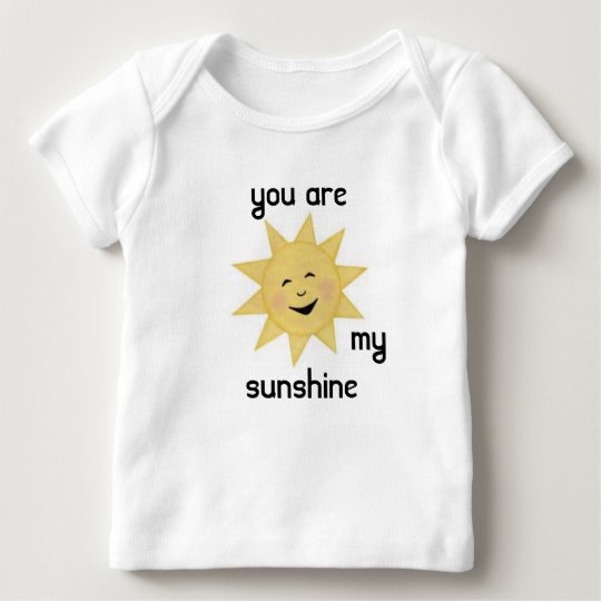 Camiseta De Bebé usted es mi sol 1