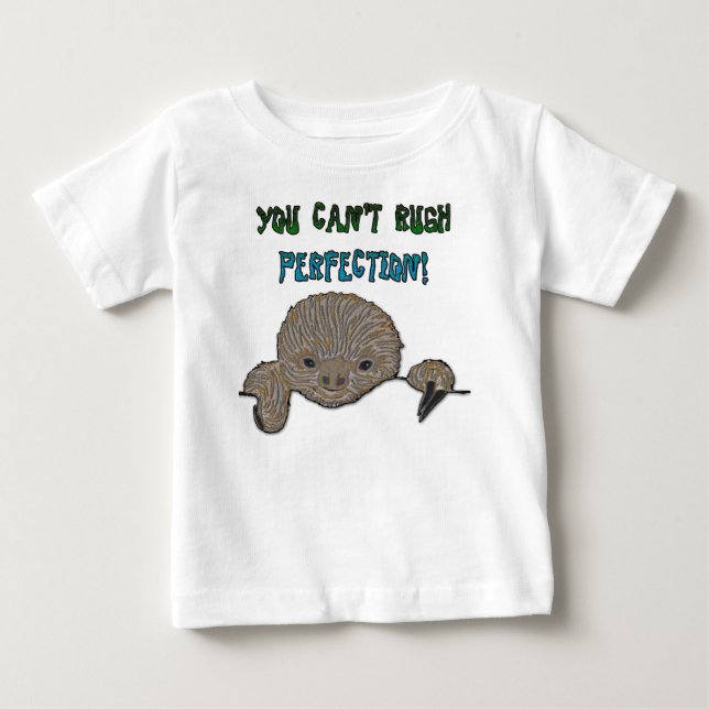 Camiseta De Bebé Usted no puede acometer pereza del bebé de la (Anverso)