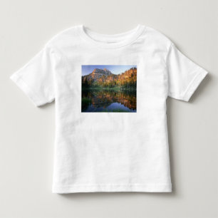 Camiseta De Bebé UTAH. EE. UU. Mt. Magog reflejado en White Pine
