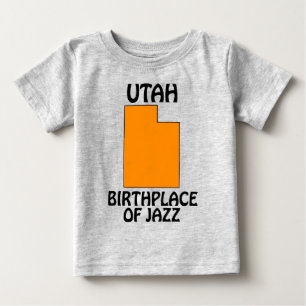 Camiseta De Bebé Utah - Lugar de nacimiento del jazz