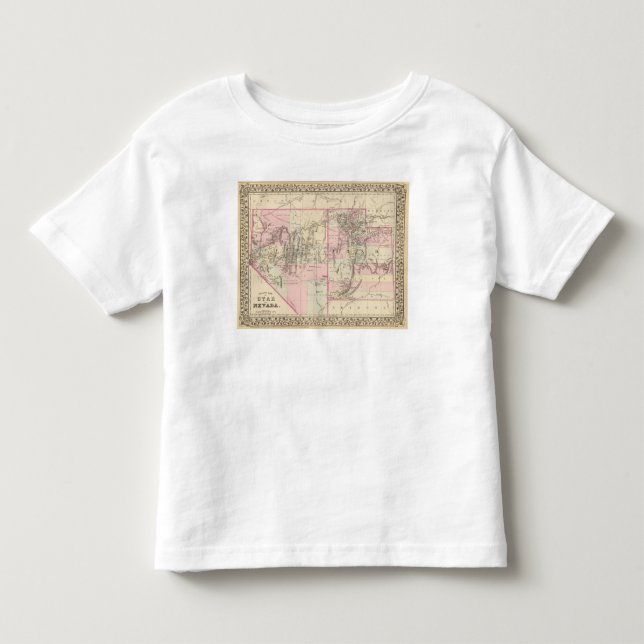Camiseta De Bebé Utah, Nevada 2 (Anverso)