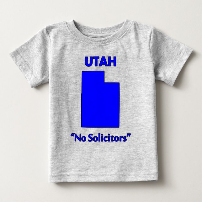 Camiseta De Bebé Utah - No Solicitudes (Anverso)