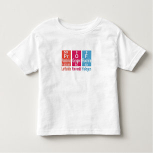 CAMISETA DE BEBÉ UTILIZACIÓN DE ELEMENTOS EN LA TABLA PERIÓDICA PAR