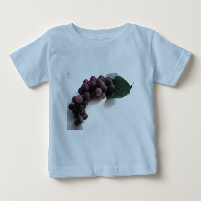Camiseta De Bebé Uvas azules (Anverso)