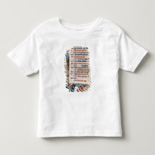 Camiseta De Bebé V.25-3 Fol.12v el mes de diciembre