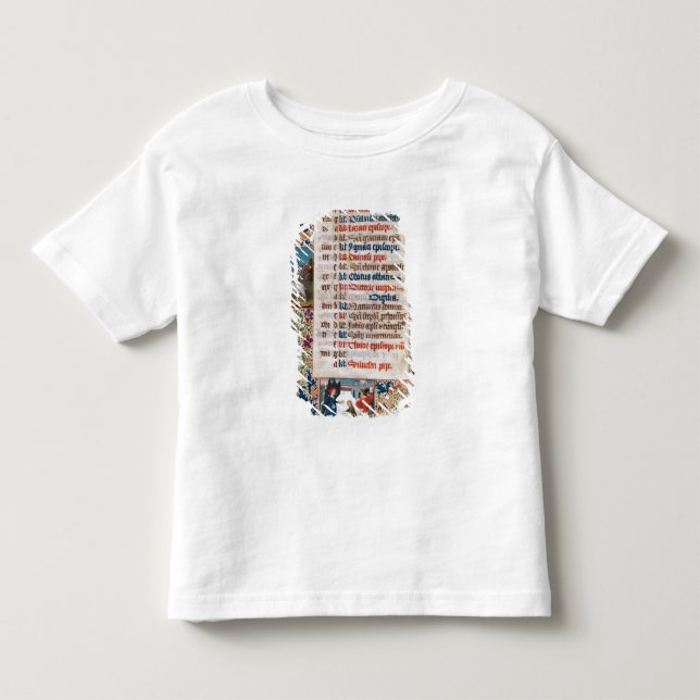 Camiseta De Bebé V.25-3 Fol.12v el mes de diciembre (Anverso)