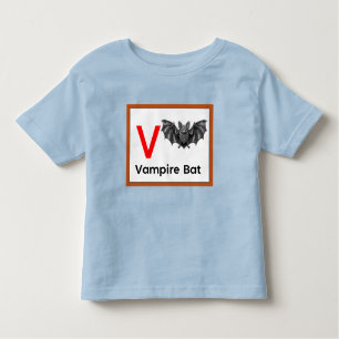 Camiseta De Bebé V es para Vampire Bat