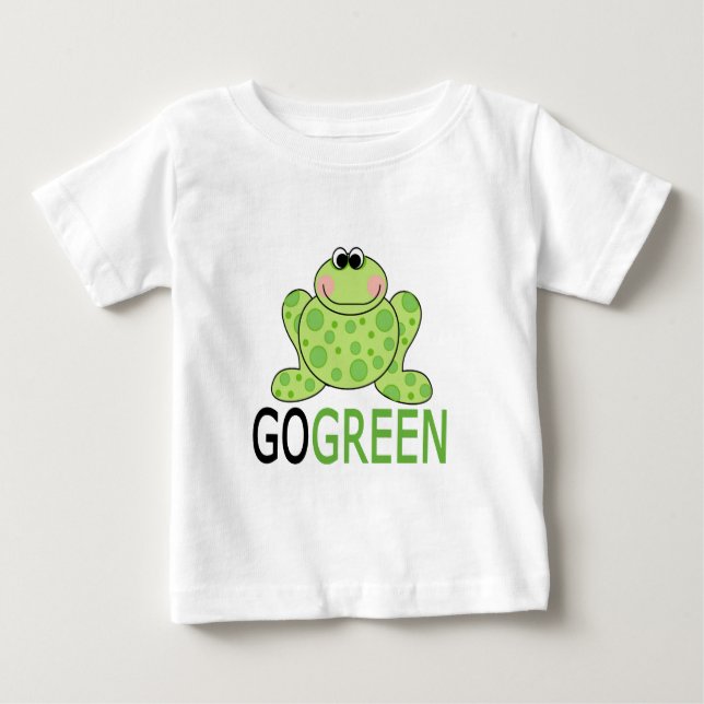 Camiseta De Bebé VA la rana VERDE (Anverso)