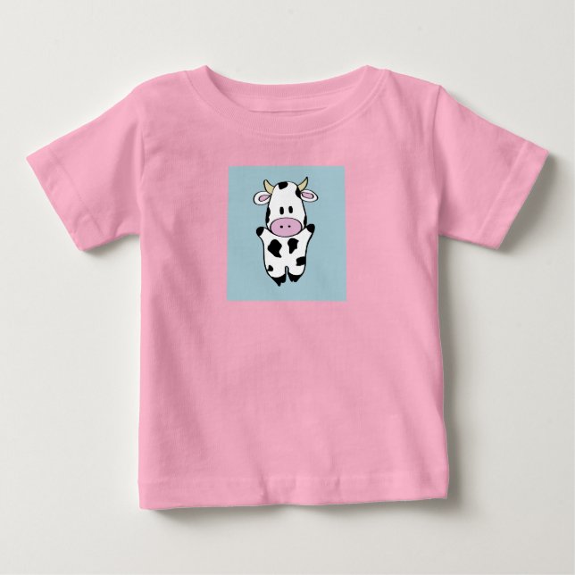 Camiseta De Bebé Vaca (Anverso)