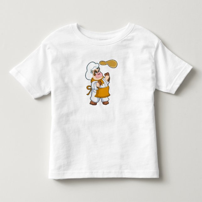 Camiseta De Bebé Vaca cocinada con tos (Anverso)