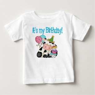 Camiseta De Bebé Vaca de cumpleaños