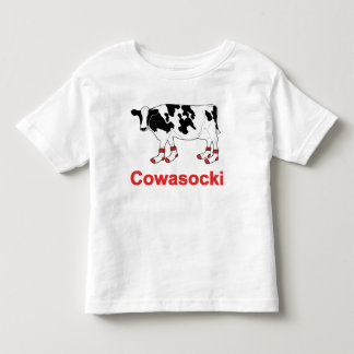 Camiseta De Bebé Vaca de leche en calcetines - vaca de Cowasocki un