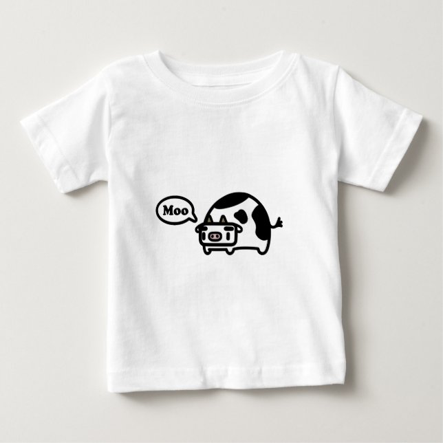 Camiseta De Bebé Vaca de Mooing (Anverso)