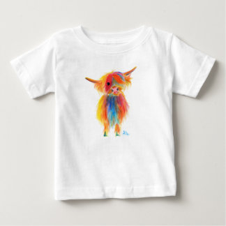 Camiseta De Bebé Vaca escocesa "ANGEL" de Shirley MacArth