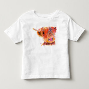 Camiseta De Bebé Vaca escocesa "SATSUMA DULCE" de la montaña por