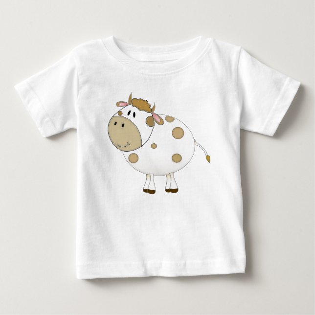 Camiseta De Bebé Vaca sonriente (Anverso)