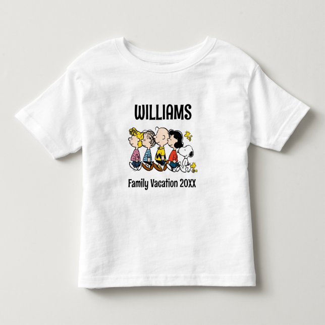 Camiseta De Bebé Vacaciones de la familia Peanuts Gang (Anverso)