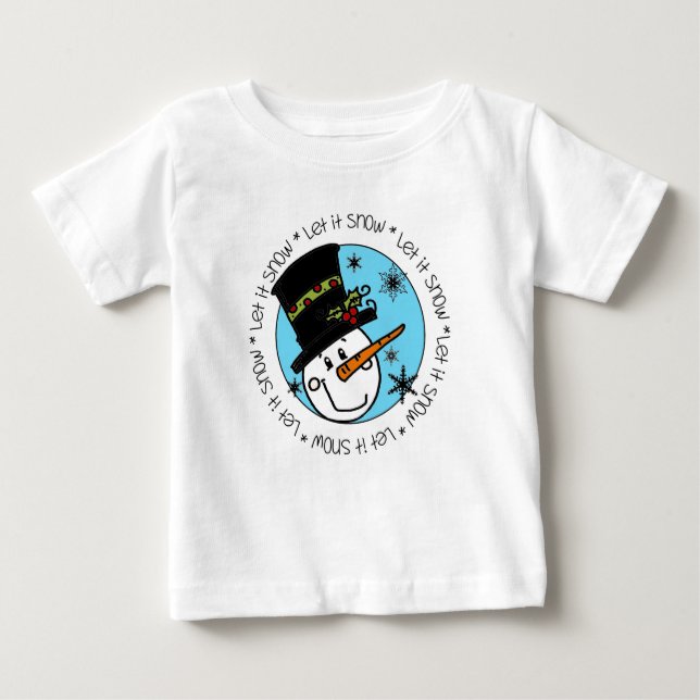 Camiseta De Bebé Vacaciones de los Navidades de Nieve (Anverso)
