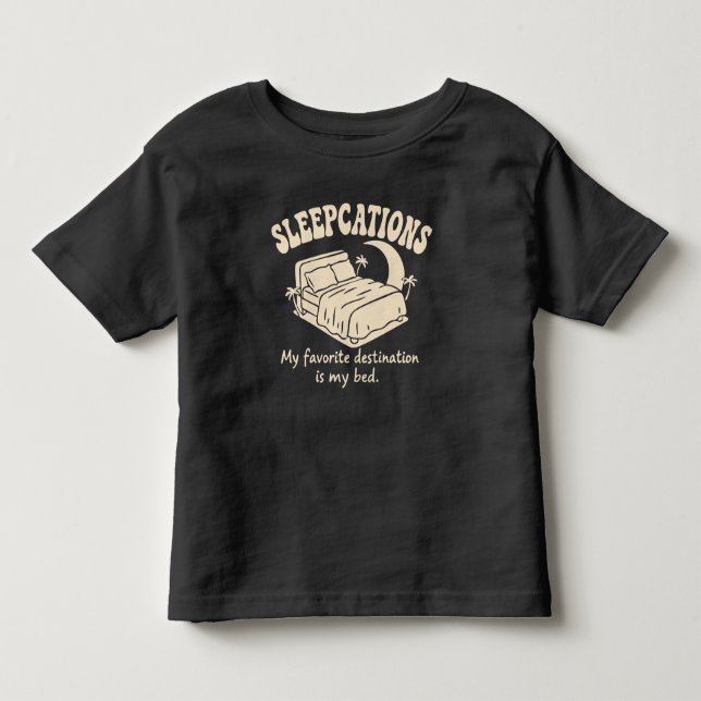 Camiseta De Bebé Vacaciones de sueño (Anverso)