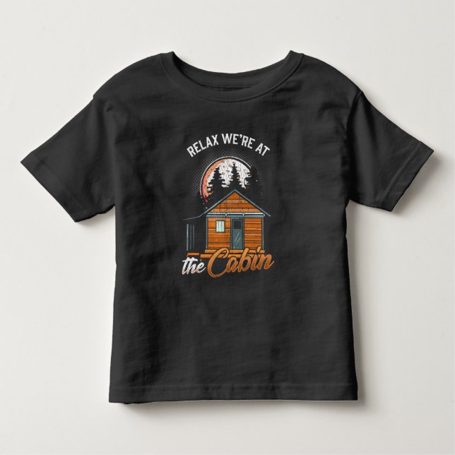 Camiseta De Bebé Vacaciones en cabaña al aire libre (Anverso)