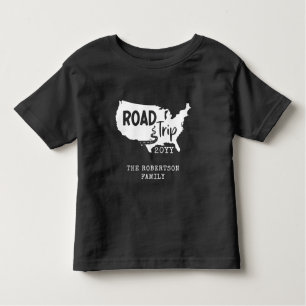 Camiseta De Bebé Vacaciones familiares de personalizados   Mapa de 