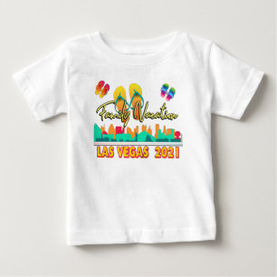 Camiseta De Bebé Vacaciones familiares en Las Vegas 2021 Temporada 