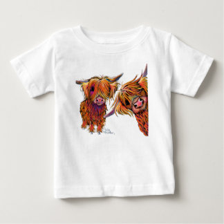 Camiseta De Bebé Vacas Highland escocesas "LoLLY & PoP"