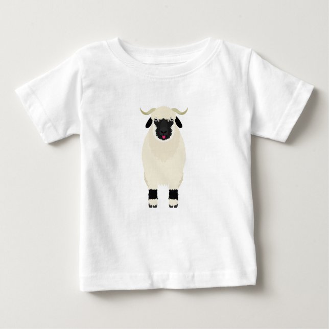 Camiseta De Bebé Valais Black Nose Sheep (Anverso)