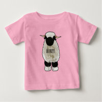 Valais Blacknose ilustracion personalizado ovino