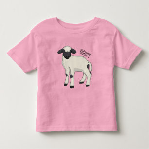 Camiseta De Bebé Valais Blacknose ilustracion personalizado ovino