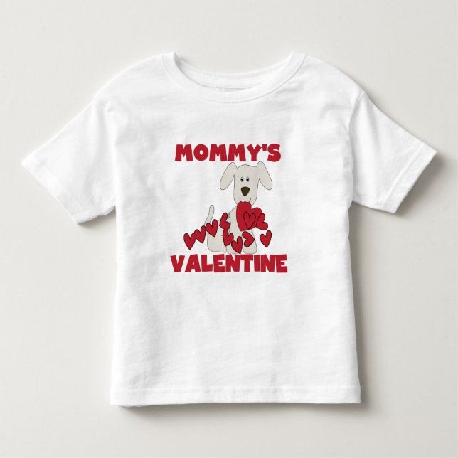 Camiseta De Bebé Valentín de mamá de perro picante (Anverso)
