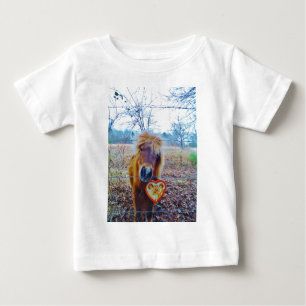 Camiseta De Bebé Valentine Heart Horse