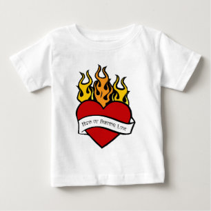 Camiseta De Bebé Valentine Heart Tattoo Baby T Shirt