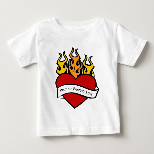 Camiseta De Bebé Valentine Heart Tattoo Baby T Shirt (Anverso)