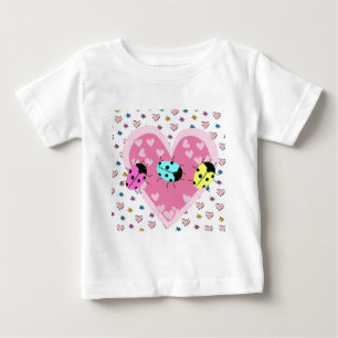 CAMISETA DE BEBÉ VALENTINE LADYBUGS